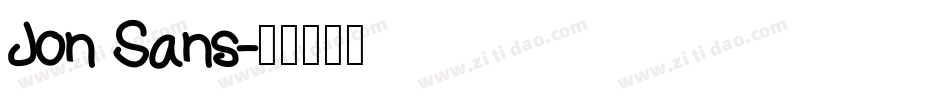 Jon Sans字体转换